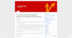 Desktop Screenshot of anotherwayuk.wordpress.com