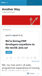 Mobile Screenshot of anotherwayuk.wordpress.com