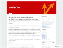 Tablet Screenshot of anotherwayuk.wordpress.com