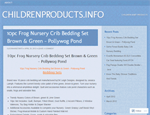 Tablet Screenshot of childrenproductsinfo.wordpress.com