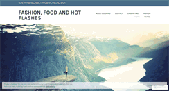 Desktop Screenshot of fashionfoodandhotflashes.wordpress.com