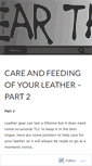 Mobile Screenshot of bearthingsleather.wordpress.com