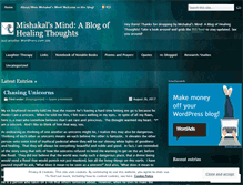 Tablet Screenshot of mishakalsmind.wordpress.com