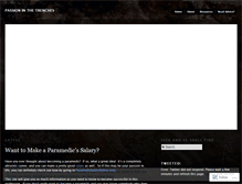 Tablet Screenshot of passioninthetrenches.wordpress.com