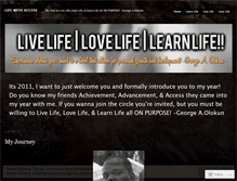 Tablet Screenshot of lifewithaccess.wordpress.com