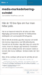 Mobile Screenshot of mediamarkedsfoeringsvindel.wordpress.com