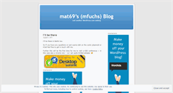 Desktop Screenshot of mat69.wordpress.com