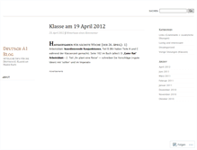 Tablet Screenshot of deutschklassea1mh.wordpress.com