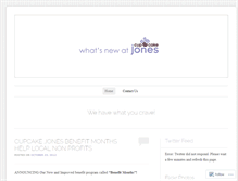 Tablet Screenshot of cupcakejones.wordpress.com