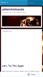Mobile Screenshot of alifeinhishands.wordpress.com