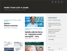 Tablet Screenshot of morethanjustagame.wordpress.com