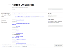 Tablet Screenshot of insidehouseofsabrina.wordpress.com