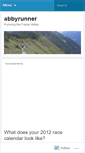 Mobile Screenshot of abbyrunner.wordpress.com