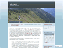 Tablet Screenshot of abbyrunner.wordpress.com