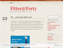 Tablet Screenshot of fitterat40.wordpress.com