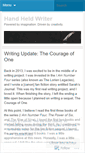 Mobile Screenshot of handheldwriter.wordpress.com