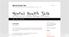 Desktop Screenshot of mentalhealthtalk.wordpress.com