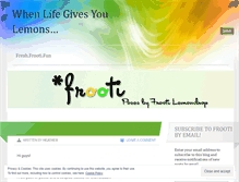 Tablet Screenshot of frootisl.wordpress.com