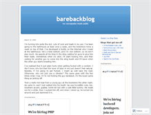 Tablet Screenshot of barebackblog.wordpress.com