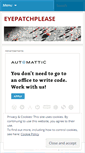 Mobile Screenshot of eyepatchplease.wordpress.com