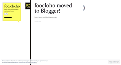 Desktop Screenshot of foocloho.wordpress.com