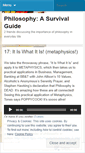 Mobile Screenshot of philosophysurvivalguide.wordpress.com