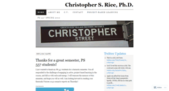 Desktop Screenshot of christopherscottrice.wordpress.com