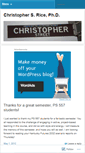 Mobile Screenshot of christopherscottrice.wordpress.com