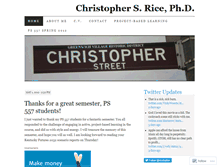 Tablet Screenshot of christopherscottrice.wordpress.com