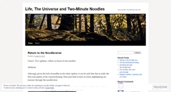 Desktop Screenshot of lifenoodles.wordpress.com