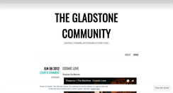 Desktop Screenshot of gladstonecommunity.wordpress.com