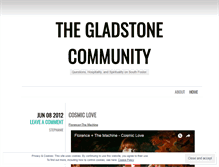 Tablet Screenshot of gladstonecommunity.wordpress.com