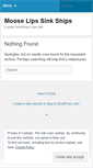 Mobile Screenshot of mooselipssinkships.wordpress.com