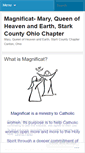 Mobile Screenshot of magnificatstark.wordpress.com