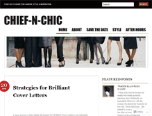 Tablet Screenshot of chiefnchic.wordpress.com