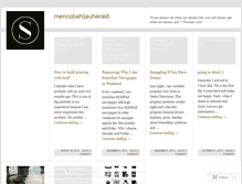 Tablet Screenshot of mencobahijauherald.wordpress.com