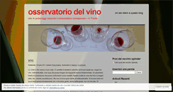 Desktop Screenshot of osservatoriodelvino.wordpress.com