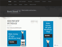 Tablet Screenshot of bornhood.wordpress.com