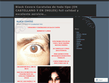 Tablet Screenshot of blackcovers.wordpress.com