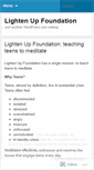 Mobile Screenshot of lightenupfdn.wordpress.com