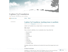 Tablet Screenshot of lightenupfdn.wordpress.com