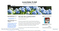 Desktop Screenshot of lovenotestoself.wordpress.com