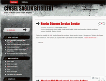 Tablet Screenshot of cinselsaglikbilgileri.wordpress.com