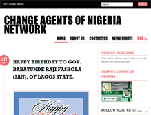 Tablet Screenshot of changeagentsofnigeria.wordpress.com