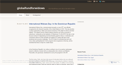 Desktop Screenshot of globalfundforwidows.wordpress.com