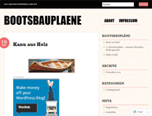 Tablet Screenshot of bootsbauplaene.wordpress.com