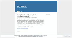 Desktop Screenshot of gthornejr.wordpress.com