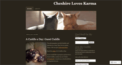 Desktop Screenshot of cheshireloveskarma.wordpress.com