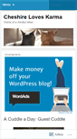 Mobile Screenshot of cheshireloveskarma.wordpress.com