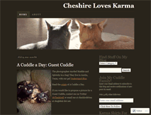 Tablet Screenshot of cheshireloveskarma.wordpress.com